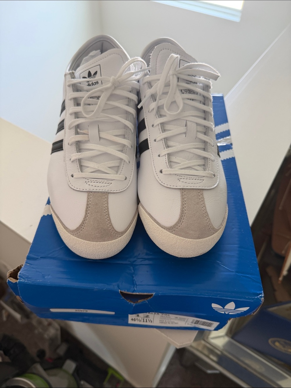 adidas White & Black Italia Men’s Sneakers View 6